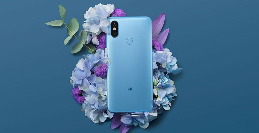 Xiaomi Mi 6X в голубом цвете