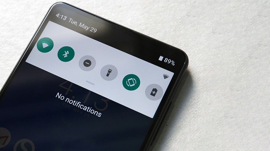 Шторка уведомлений в Android P на Mi MIX 2S