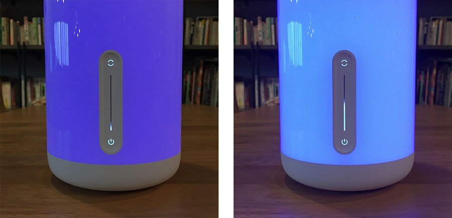 Яркость свечения Xiaomi Mijia Bedside Lamp 2